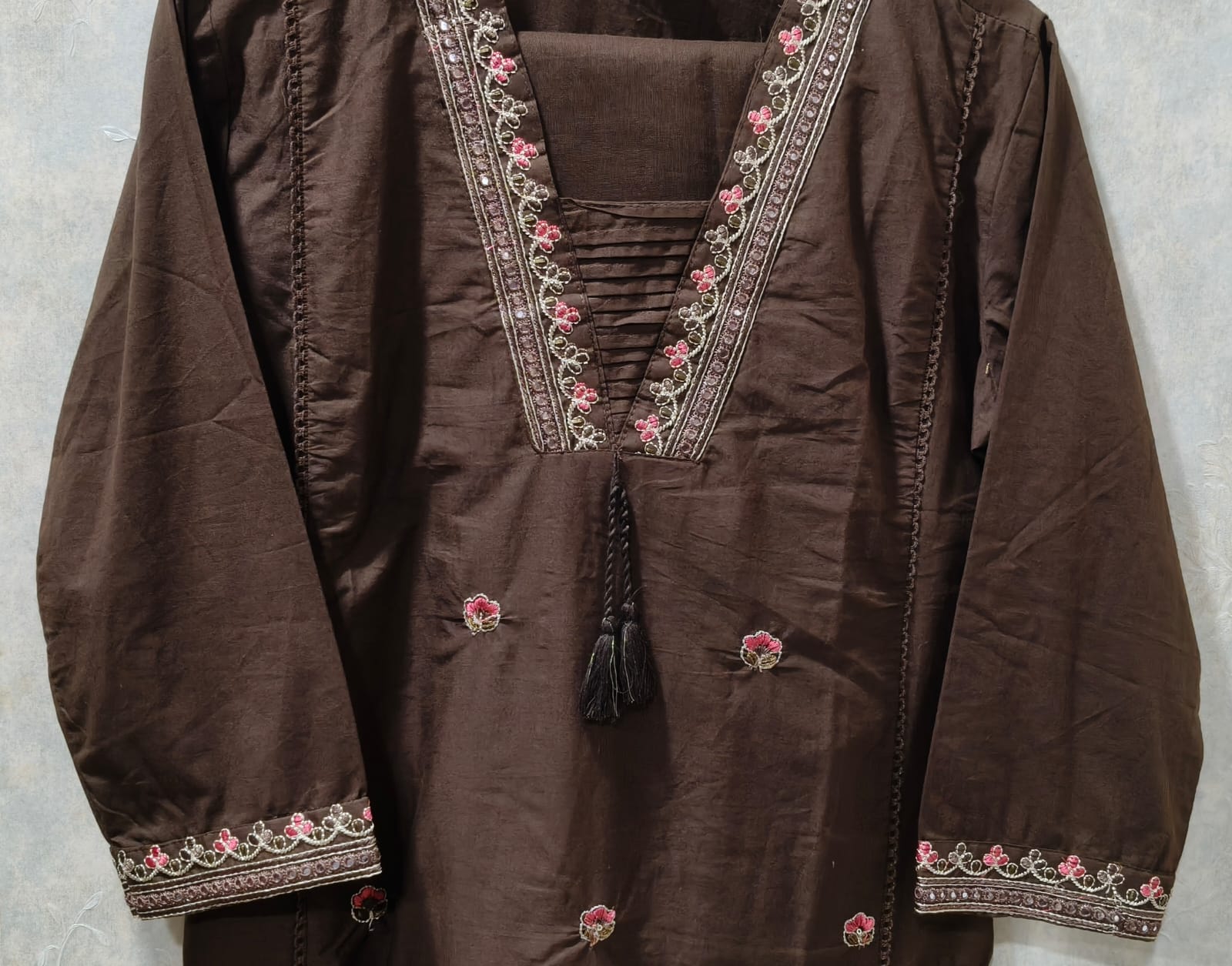 BROWN MULCOTTON 3 PIECE SUIT - Image 3