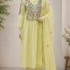LEMON YELLOW MULCOTTON 3 PIECE SUIT
