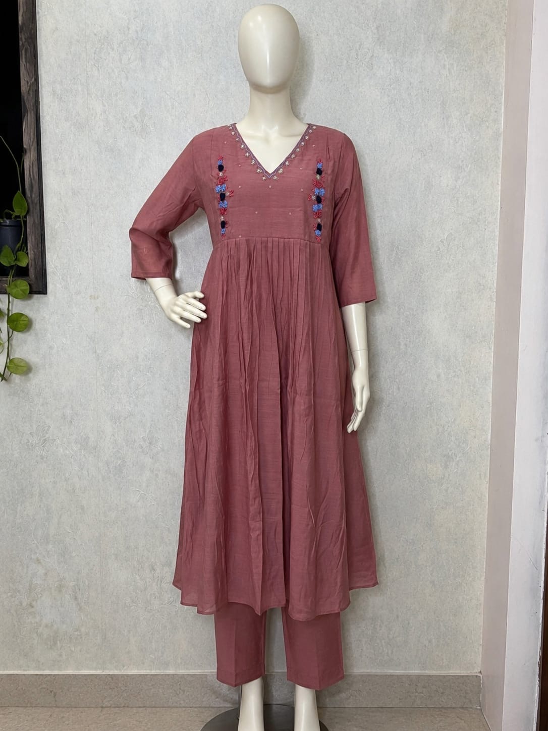 BROWN MULCHANDERI 2 PIECE SET