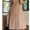 MULCOTTON 2 PIECE KURTA SET MAROON COLOUR