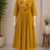 YELLOW GEORGETTE FROCK