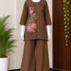 DARK BROWN MULCOTTON CORDSET